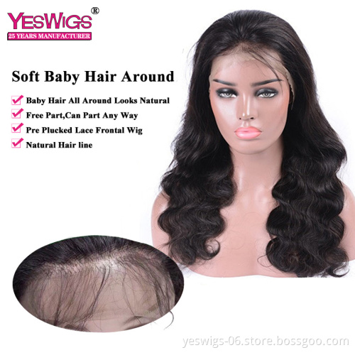 Hot Selling 6~36 inch 150% Density Human Hair wig Lace Front Indian Hair Natural Color Wigs with Kinky Curly Wave